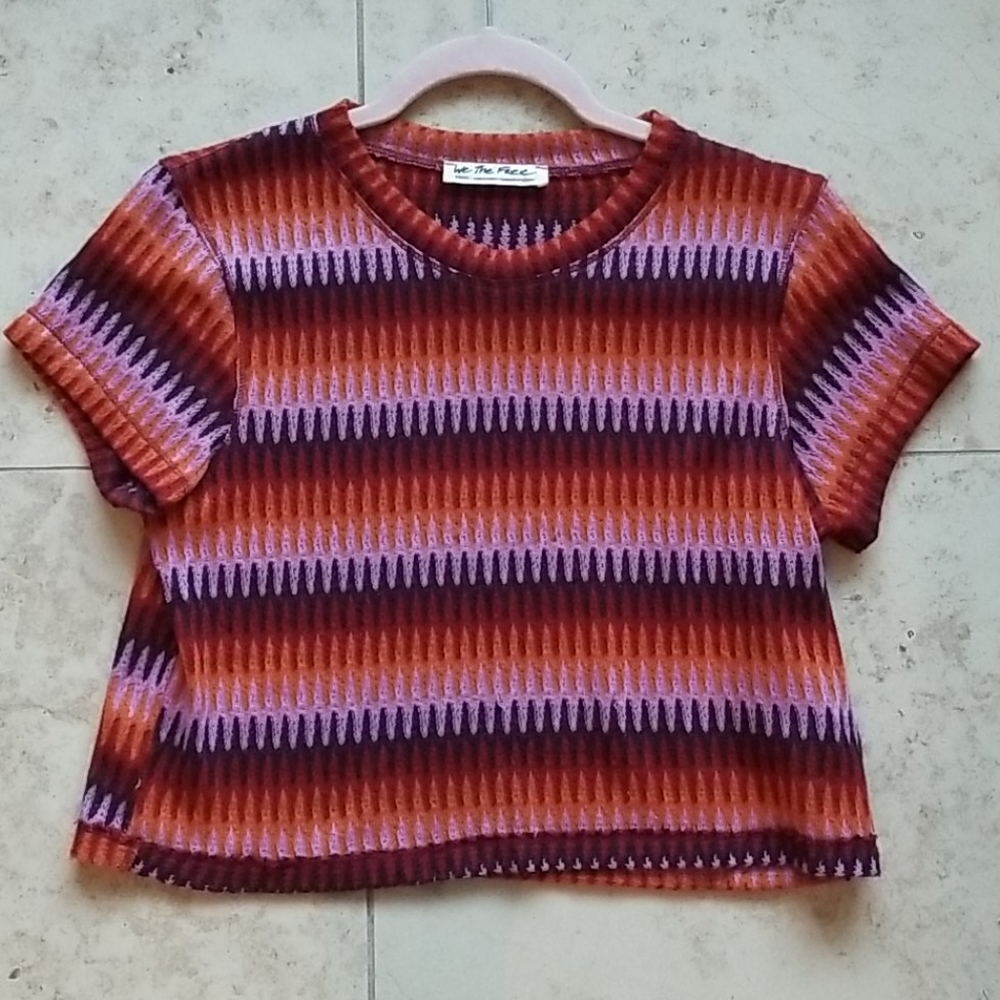 NWOT Free People Crop Tee